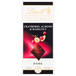 Lindt Excellence Cranberry, Almond and Hazelnut
