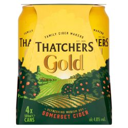 Thatchers Gold Cider 4 x 440ml cans